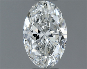 Foto Diamante Natural 0.50 quilates, Ovalado , Color H, claridad SI1 y certificado GIA de