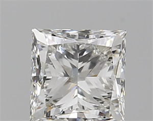 Picture of Natural Diamond 0.52 Carats, Princess with  Cut, I Color, VS2 Clarity and Certified by GIA