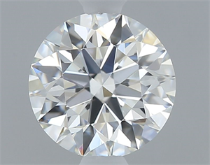 Picture of Natural Diamond 0.55 Carats, Round with Excellent Cut, H Color, VS2 Clarity and Certified by GIA