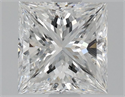 Natural Diamond 0.90 Carats, Princess with  Cut, E Color, VS1 Clarity and Certified by GIA