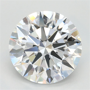 Picture of Lab Grown Diamond 3.13 Carats, Round with Ideal Cut, D Color, IF Clarity and Certified by IGI