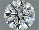 Natural Diamond 1.07 Carats, Round with Excellent Cut, H Color, VVS2 Clarity and Certified by IGI