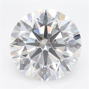 Picture of Lab Grown Diamond 4.25 Carats, Round with Ideal Cut, D Color, IF Clarity and Certified by IGI