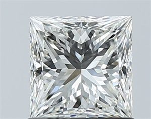 Picture of Natural Diamond 1.03 Carats, Princess with  Cut, H Color, VVS1 Clarity and Certified by GIA