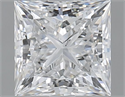 Natural Diamond 1.50 Carats, Princess with  Cut, D Color, SI1 Clarity and Certified by GIA