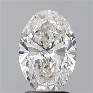 Picture of Natural Diamond 2.30 Carats, Oval with  Cut, F Color, VS1 Clarity and Certified by GIA
