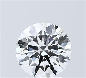 Picture of Lab Grown Diamond 2.01 Carats, Round with Ideal Cut, D Color, VVS1 Clarity and Certified by IGI