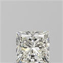 Natural Diamond 0.70 Carats, Princess with  Cut, K Color, VVS1 Clarity and Certified by GIA