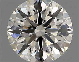 Picture of Natural Diamond 0.65 Carats, Round with Excellent Cut, K Color, VVS1 Clarity and Certified by GIA