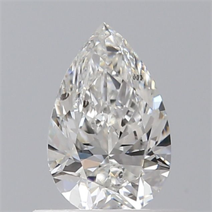 Foto Diamante Natural 0.50 quilates, De pera , Color G, claridad SI2 y certificado GIA de