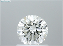 Natural Diamond 0.92 Carats, Round with Excellent Cut, H Color, VVS1 Clarity and Certified by GIA