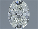 Natural Diamond 0.50 Carats, Oval with  Cut, I Color, VS1 Clarity and Certified by IGI