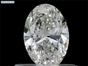Foto Diamante Natural 0.50 quilates, Ovalado , Color F, claridad SI1 y certificado GIA de