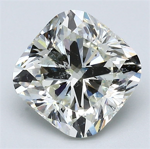 Picture of Natural Diamond 3.04 Carats, Cushion with  Cut, K Color, SI2 Clarity and Certified by GIA