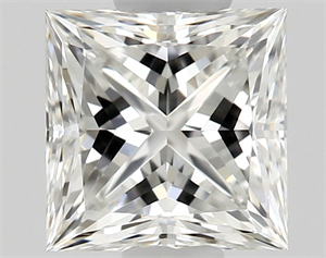 Picture of Natural Diamond 0.51 Carats, Princess with  Cut, G Color, VVS1 Clarity and Certified by GIA