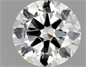 Natural Diamond 0.70 Carats, Round with Very Good Cut, I Color, SI2 Clarity and Certified by GIA