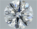 Natural Diamond 2.01 Carats, Round with Excellent Cut, E Color, SI2 Clarity and Certified by GIA