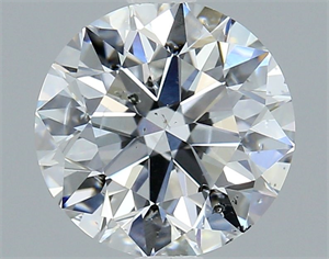 Picture of Natural Diamond 2.01 Carats, Round with Excellent Cut, E Color, SI2 Clarity and Certified by GIA
