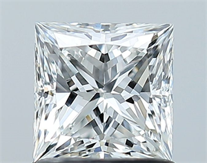 Foto Diamante Natural 1.01 quilates, Princesa , Color F, claridad VS1 y certificado GIA de