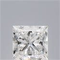 Natural Diamond 0.61 Carats, Princess with  Cut, G Color, VS2 Clarity and Certified by GIA