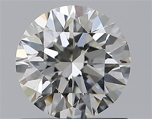 Picture of Natural Diamond 0.92 Carats, Round with Excellent Cut, I Color, VVS2 Clarity and Certified by GIA