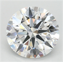 Lab Grown Diamond 3.50 Carats, Round with Ideal Cut, D Color, IF Clarity and Certified by IGI