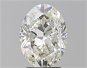 Natural Diamond 3.01 Carats, Oval with  Cut, J Color, SI2 Clarity and Certified by GIA