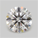 Lab Grown Diamond 1.01 Carats, Round with Ideal Cut, D Color, VVS2 Clarity and Certified by IGI