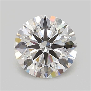 Picture of Lab Grown Diamond 1.01 Carats, Round with Ideal Cut, D Color, VVS2 Clarity and Certified by IGI