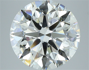 Picture of Natural Diamond 4.71 Carats, Round with Excellent Cut, J Color, VS1 Clarity and Certified by GIA