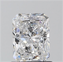 Natural Diamond 1.01 Carats, Radiant with  Cut, E Color, SI1 Clarity and Certified by GIA