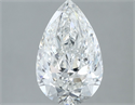 Diamante Natural 2.03 quilates, De pera , Color E, claridad SI2 y certificado IGI