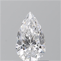 Natural Diamond 0.70 Carats, Pear with  Cut, D Color, VVS2 Clarity and Certified by GIA