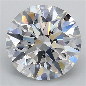 Picture of Lab Grown Diamond 1.26 Carats, Round with Ideal Cut, E Color, VS1 Clarity and Certified by IGI