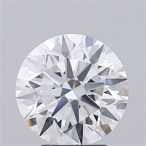 Picture of Lab Grown Diamond 4.10 Carats, Round with Excellent Cut, D Color, IF Clarity and Certified by IGI