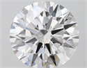 Lab Grown Diamond 6.52 Carats, Round with Ideal Cut, F Color, VS2 Clarity and Certified by IGI