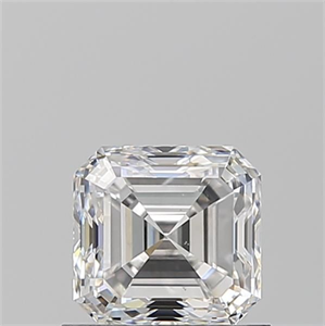 Foto Diamante Natural 0.90 quilates, Asscher , Color E, claridad SI1 y certificado GIA de