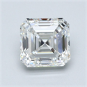 Natural Diamond 1.30 Carats, Asscher with  Cut, F Color, VS1 Clarity and Certified by GIA