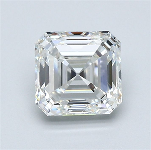 Picture of Natural Diamond 1.30 Carats, Asscher with  Cut, F Color, VS1 Clarity and Certified by GIA