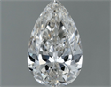 Natural Diamond 0.50 Carats, Pear with  Cut, I Color, VVS1 Clarity and Certified by GIA