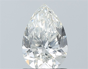 Picture of Natural Diamond 1.01 Carats, Pear with  Cut, I Color, SI2 Clarity and Certified by GIA