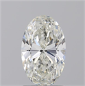 Natural Diamond 1.70 Carats, Oval with  Cut, J Color, SI1 Clarity and Certified by GIA