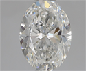 Natural Diamond 1.50 Carats, Oval with  Cut, F Color, VS2 Clarity and Certified by GIA