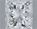 Natural Diamond 0.50 Carats, Princess with  Cut, I Color, SI1 Clarity and Certified by GIA