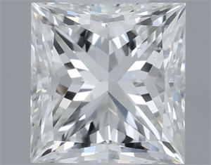 Picture of Natural Diamond 0.50 Carats, Princess with  Cut, I Color, SI1 Clarity and Certified by GIA