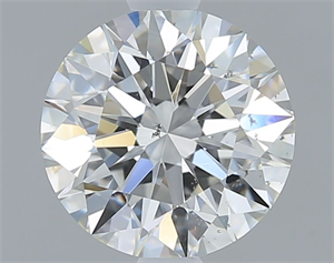 Picture of Natural Diamond 1.05 Carats, Round with Excellent Cut, I Color, SI1 Clarity and Certified by GIA