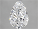 Natural Diamond 1.51 Carats, Pear with  Cut, D Color, SI2 Clarity and Certified by GIA