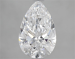 Picture of Natural Diamond 1.51 Carats, Pear with  Cut, D Color, SI2 Clarity and Certified by GIA