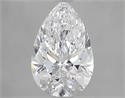 Natural Diamond 1.51 Carats, Pear with  Cut, D Color, SI2 Clarity and Certified by GIA