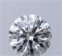 Natural Diamond 0.40 Carats, Round with Excellent Cut, E Color, SI1 Clarity and Certified by GIA